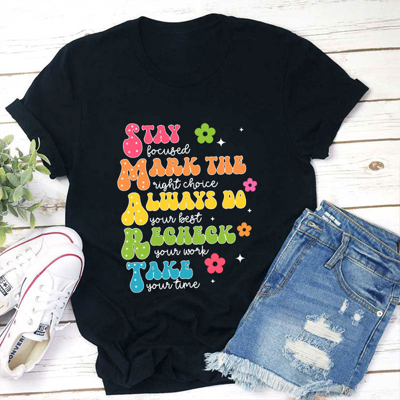 Smart Don't Stress Do Your Best Teacher T-Shirt